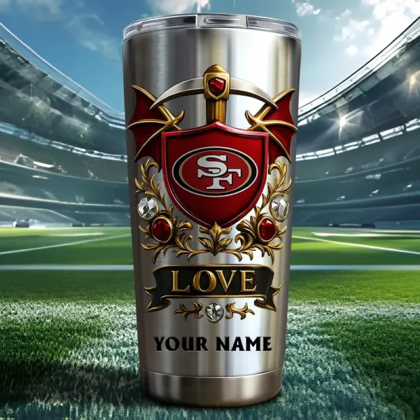 San Francisco 49ers Stainless Steel Tumbler New Style SPTSSTNS013
