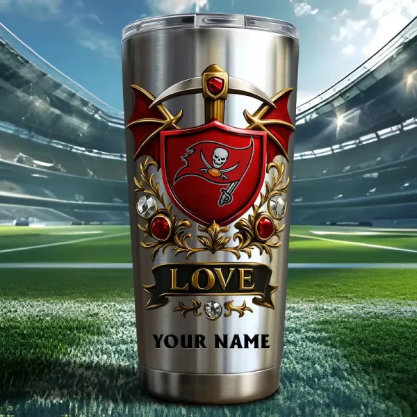 Tampa Bay Buccaneers Stainless Steel Tumbler New Style SPTSSTNS015