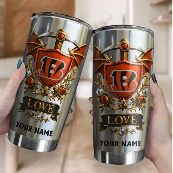 Cincinnati Bengals Stainless Steel Tumbler New Style SPTSSTNS017 - Image 2