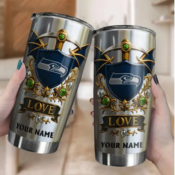 Seattle Seahawks Stainless Steel Tumbler New Style SPTSSTNS022 - Image 2