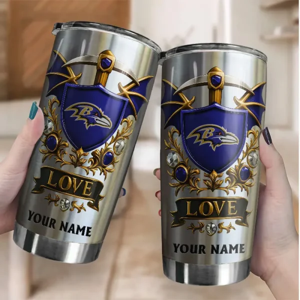 Baltimore Ravens Stainless Steel Tumbler New Style SPTSSTNS024 - Image 2