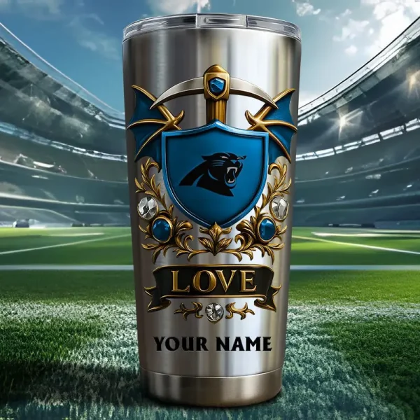 Carolina Panthers Stainless Steel Tumbler New Style SPTSSTNS025