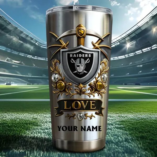 Las Vegas Raiders Stainless Steel Tumbler New Style SPTSSTNS028