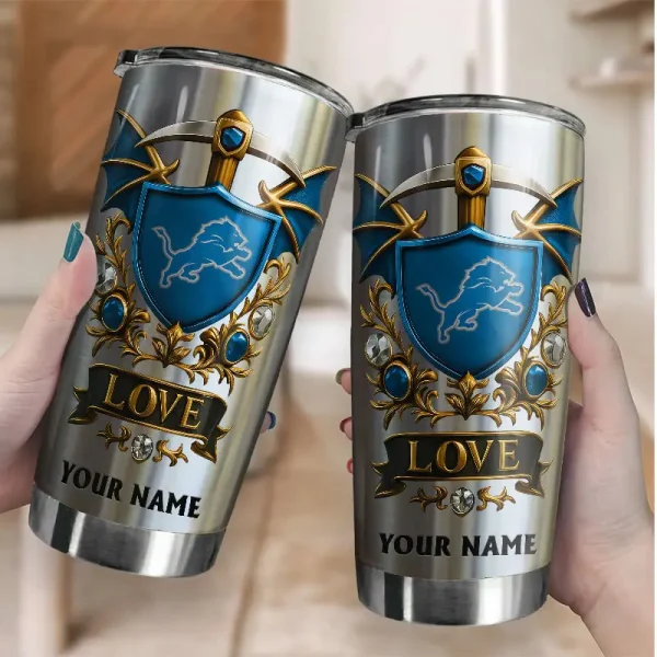 Detroit Lions Stainless Steel Tumbler New Style SPTSSTNS031 - Image 2