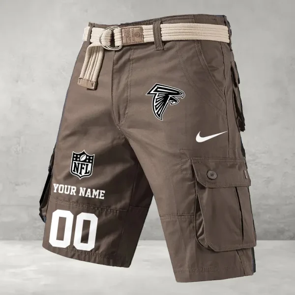 Atlanta Falcons Men's Cargo Shorts Button Trend Unique Design Team S9CSBT089 - Image 4