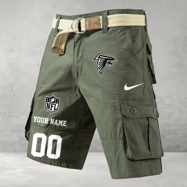 Atlanta Falcons Men's Cargo Shorts Button Trend Unique Design Team S9CSBT089 - Image 5