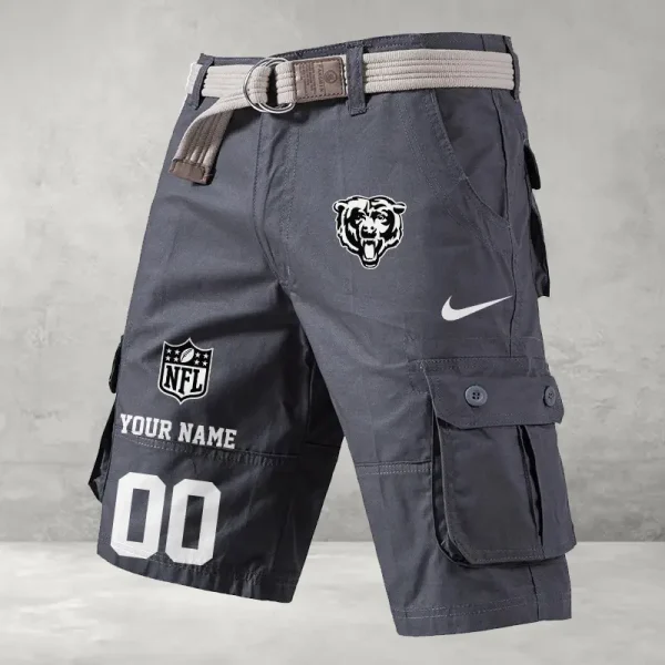 Chicago Bears Men's Cargo Shorts Button Trend Unique Design Team S9CSBT093 - Image 3