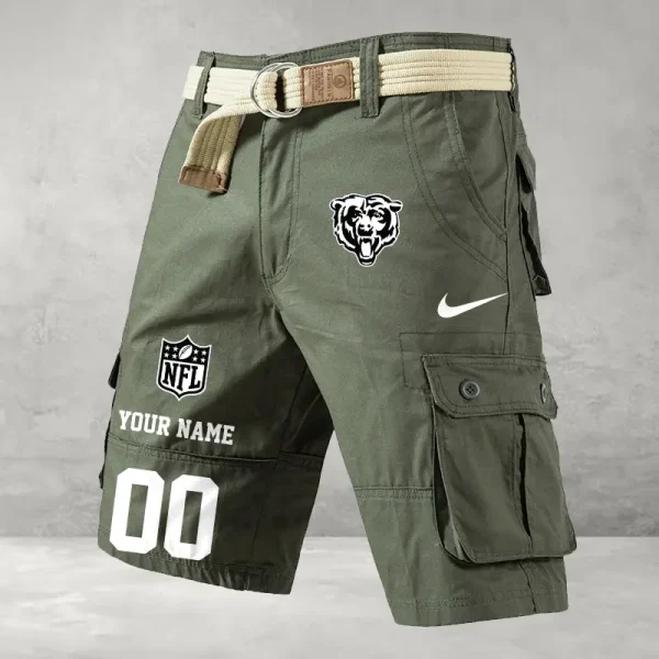 Chicago Bears Men's Cargo Shorts Button Trend Unique Design Team S9CSBT093 - Image 5