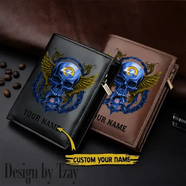 Los Angeles Rams Leather Wallets Vertical Style SPTLVW806