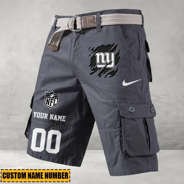 New York Giants Men's Cargo Shorts Button Trend Unique Design Team S9CSBT111 - Image 5