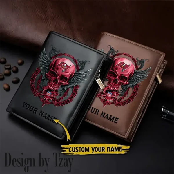 Tampa Bay Buccaneers Leather Wallets Vertical Style SPTLVW817