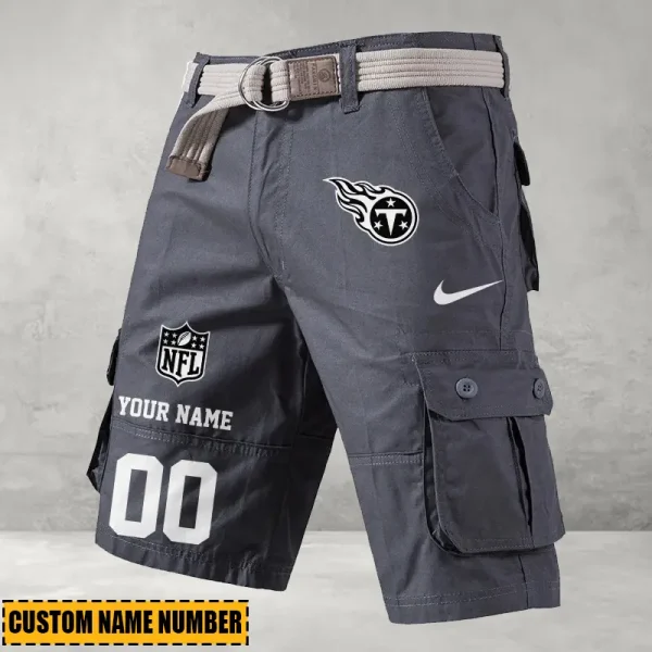 Tennessee Titans Men's Cargo Shorts Button Trend Unique Design Team S9CSBT118 - Image 5