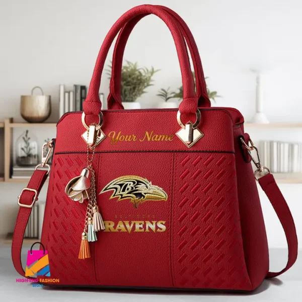Baltimore Ravens Deluxe Beclina Handbag For Women 2025 Versions S9BECLINABAG061 - Image 5