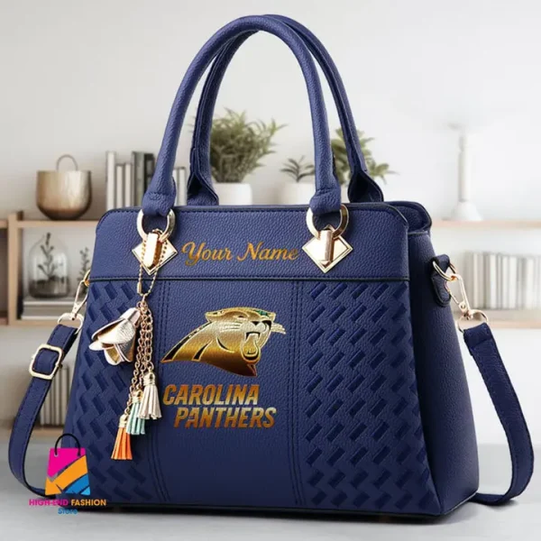 Carolina Panthers Deluxe Beclina Handbag For Women 2025 Versions S9BECLINABAG063 - Image 2