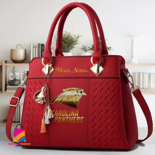 Carolina Panthers Deluxe Beclina Handbag For Women 2025 Versions S9BECLINABAG063 - Image 5