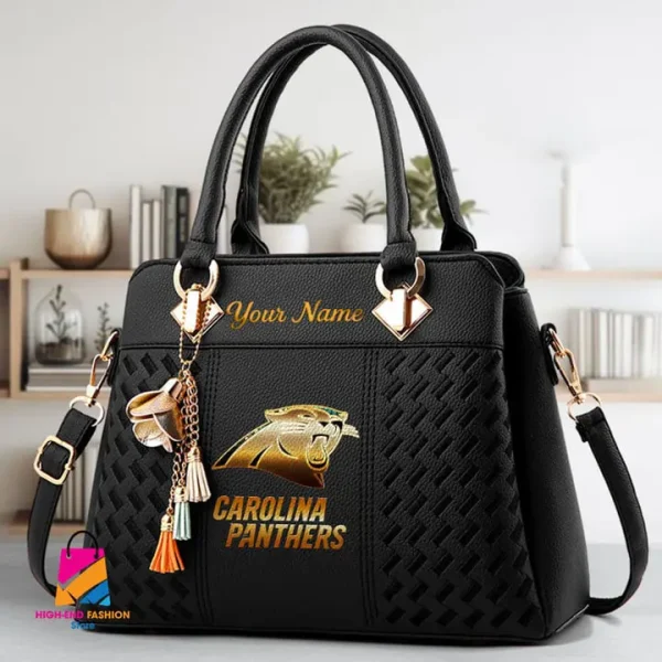 Carolina Panthers Deluxe Beclina Handbag For Women 2025 Versions S9BECLINABAG063 - Image 6