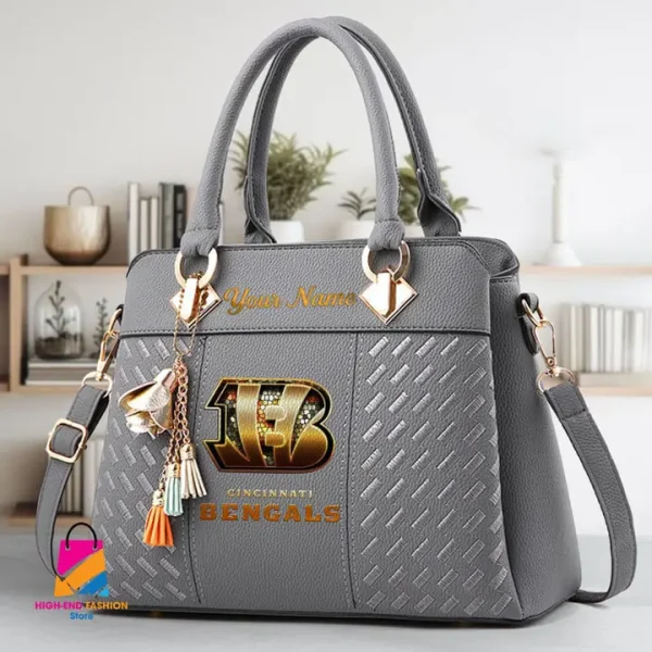 Cincinnati Bengals Deluxe Beclina Handbag For Women 2025 Versions S9BECLINABAG065 - Image 4