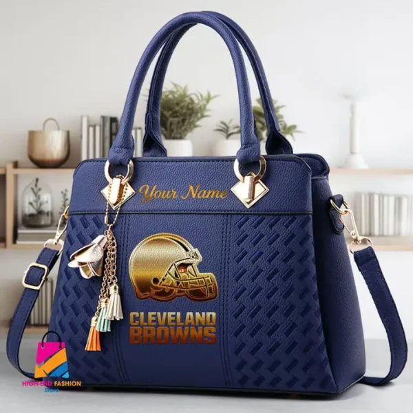 Cleveland Browns Deluxe Beclina Handbag For Women 2025 Versions S9BECLINABAG066 - Image 2