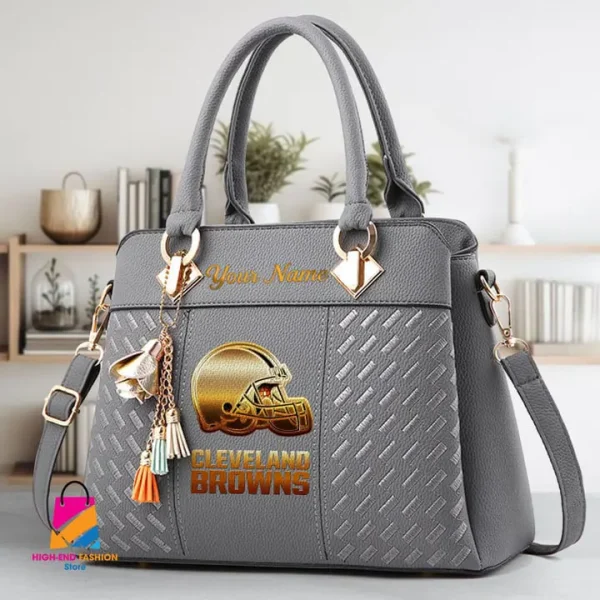Cleveland Browns Deluxe Beclina Handbag For Women 2025 Versions S9BECLINABAG066 - Image 3