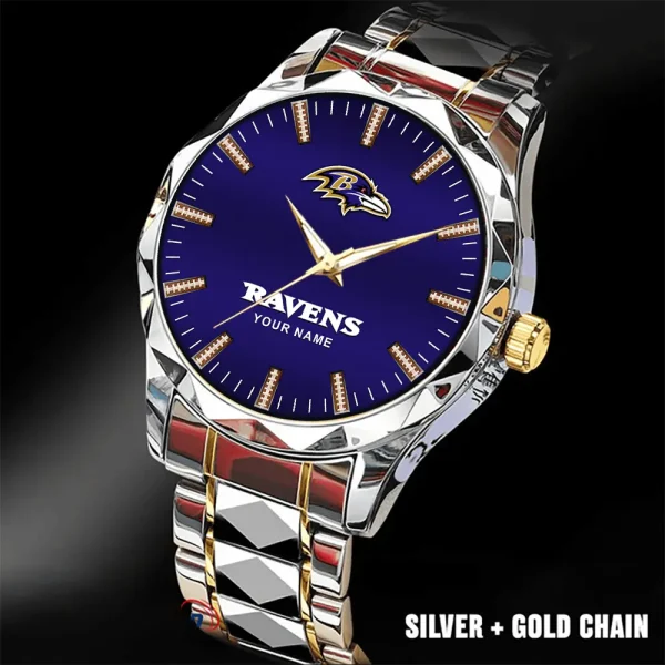 Baltimore Ravens Luxury Diamond Men Wristwatch Trending 2025 SPTDMW451 - Image 2