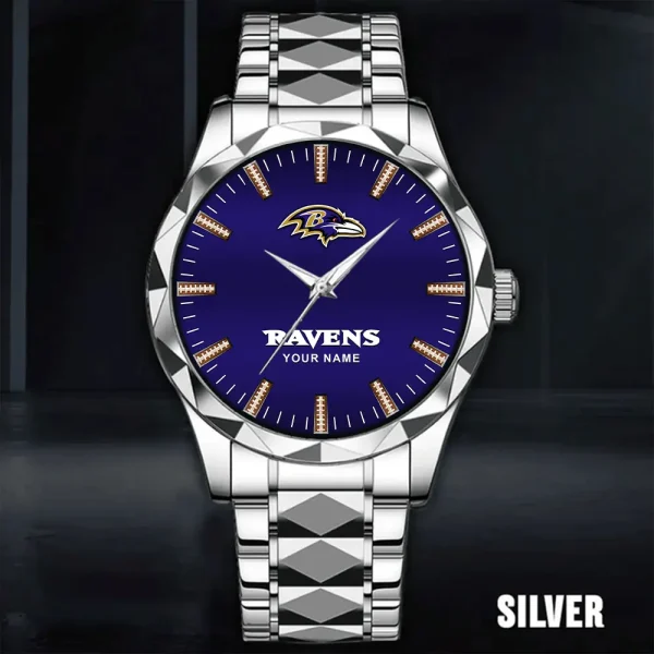 Baltimore Ravens Luxury Diamond Men Wristwatch Trending 2025 SPTDMW451 - Image 3