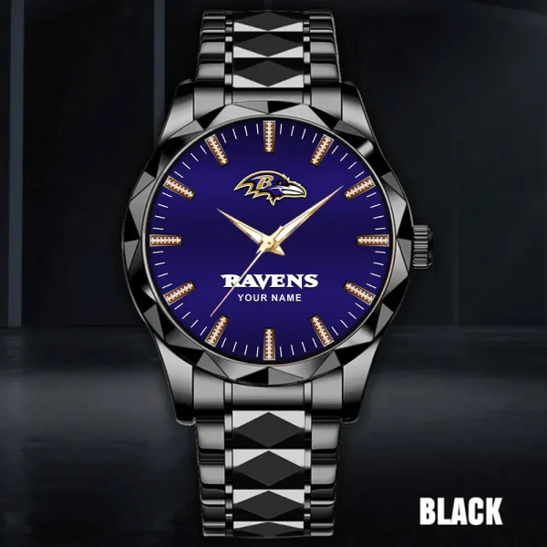 Baltimore Ravens Luxury Diamond Men Wristwatch Trending 2025 SPTDMW451 - Image 5