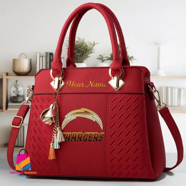Los Angeles Chargers Deluxe Beclina Handbag For Women 2025 Versions S9BECLINABAG076 - Image 5