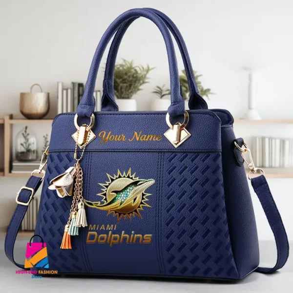 Miami Dolphins Deluxe Beclina Handbag For Women 2025 Versions S9BECLINABAG078 - Image 2