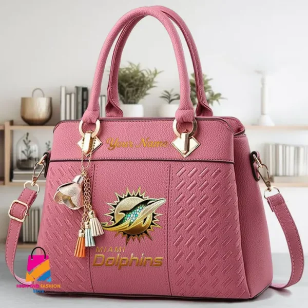Miami Dolphins Deluxe Beclina Handbag For Women 2025 Versions S9BECLINABAG078 - Image 4