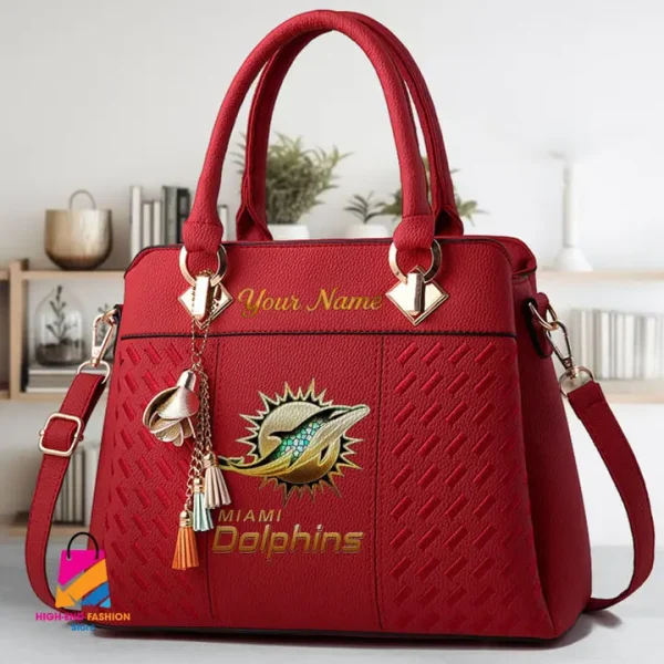 Miami Dolphins Deluxe Beclina Handbag For Women 2025 Versions S9BECLINABAG078 - Image 5