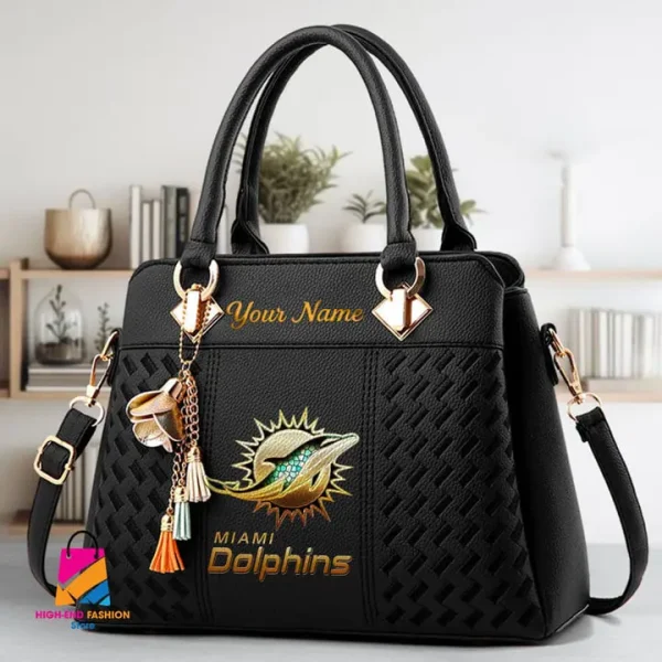 Miami Dolphins Deluxe Beclina Handbag For Women 2025 Versions S9BECLINABAG078 - Image 6