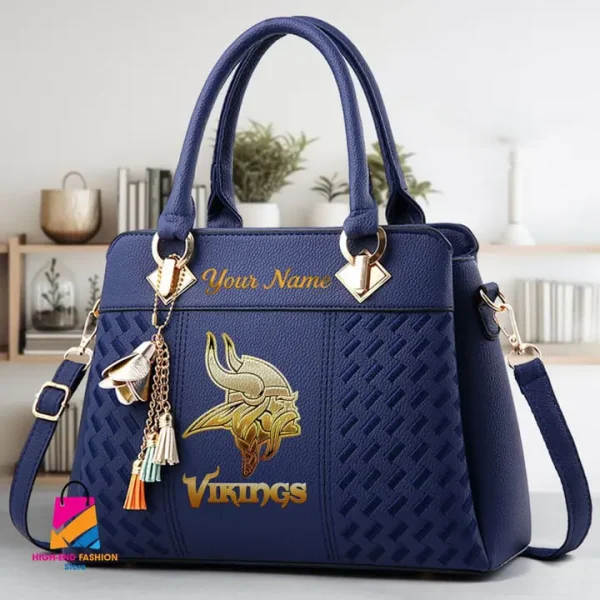 Minnesota Vikings Deluxe Beclina Handbag For Women 2025 Versions S9BECLINABAG079 - Image 2