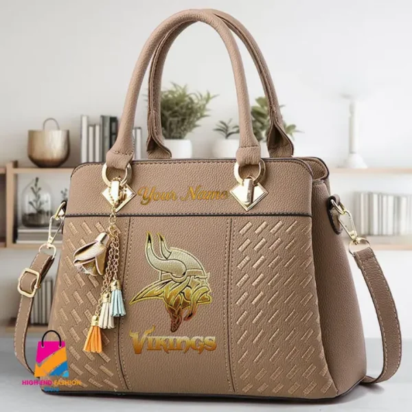 Minnesota Vikings Deluxe Beclina Handbag For Women 2025 Versions S9BECLINABAG079 - Image 3