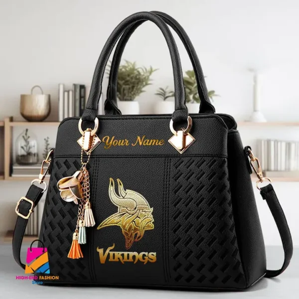 Minnesota Vikings Deluxe Beclina Handbag For Women 2025 Versions S9BECLINABAG079 - Image 6