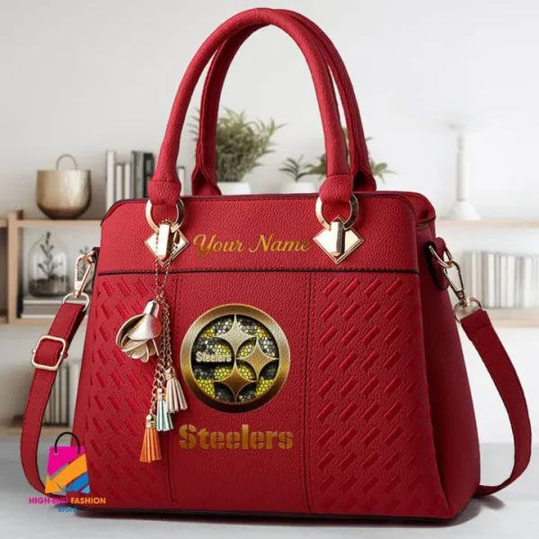 Pittsburgh Steelers Deluxe Beclina Handbag For Women 2025 Versions S9BECLINABAG085 - Image 5