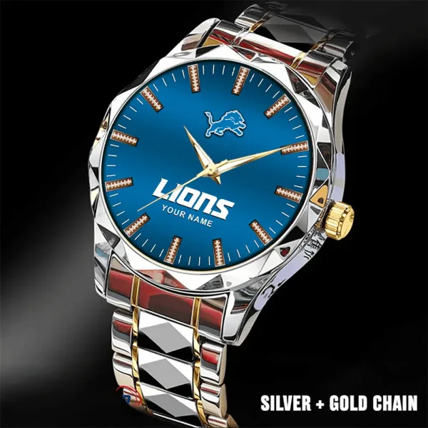 Detroit Lions Luxury Diamond Men Wristwatch Trending 2025 SPTDMW459 - Image 2