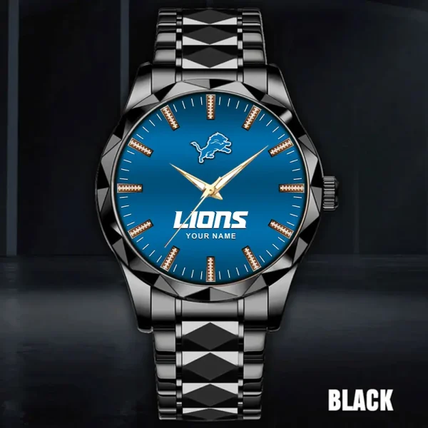 Detroit Lions Luxury Diamond Men Wristwatch Trending 2025 SPTDMW459 - Image 4