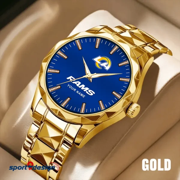 Los Angeles Rams Luxury Diamond Men Wristwatch Trending 2025 SPTDMW467 - Image 3