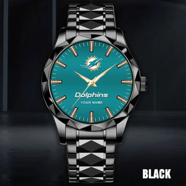 Miami Dolphins Luxury Diamond Men Wristwatch Trending 2025 SPTDMW468 - Image 4
