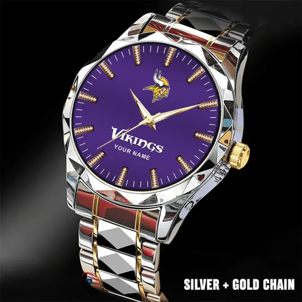 Minnesota Vikings Luxury Diamond Men Wristwatch Trending 2025 SPTDMW469 - Image 2