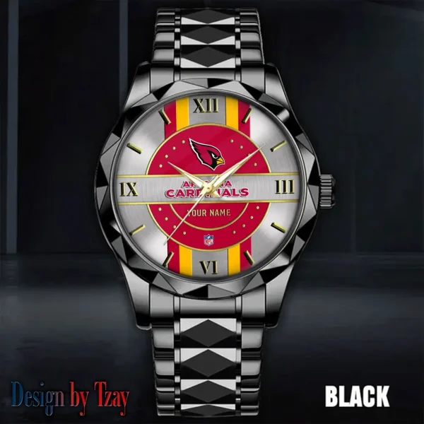 Arizona Cardinals Business Watch For Men Automatic Mechanical Stainless Steel Band 2025 SPTDMW481 - Image 2