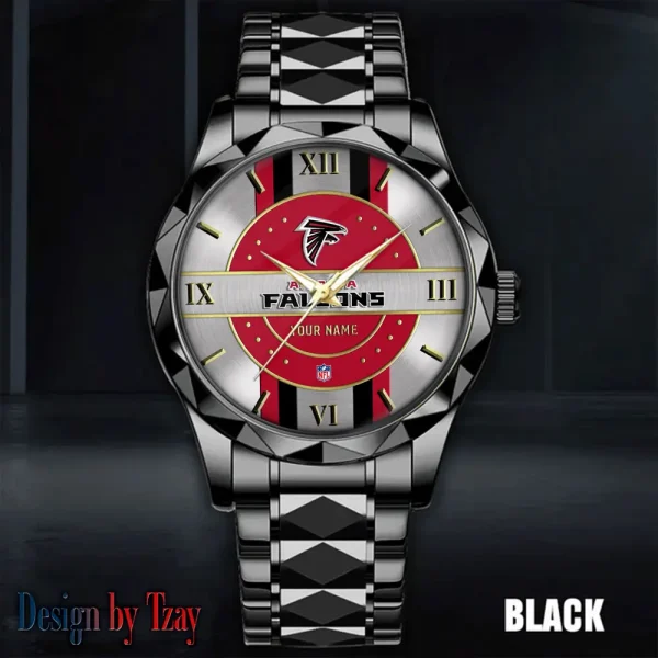 Atlanta Falcons Business Watch For Men Automatic Mechanical Stainless Steel Band 2025 SPTDMW482 - Image 3