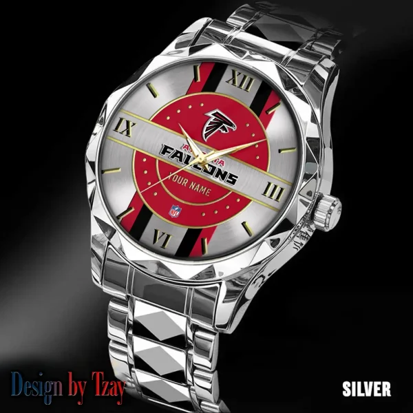 Atlanta Falcons Business Watch For Men Automatic Mechanical Stainless Steel Band 2025 SPTDMW482 - Image 2