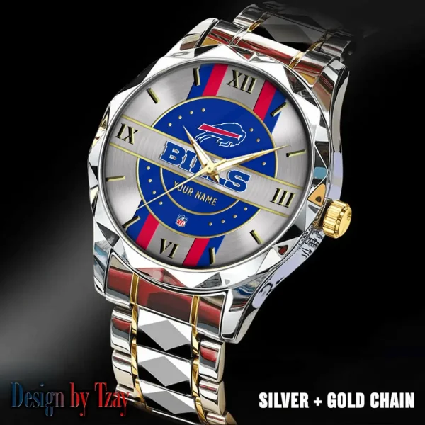 Buffalo Bills Business Watch For Men Automatic Mechanical Stainless Steel Band 2025 SPTDMW484