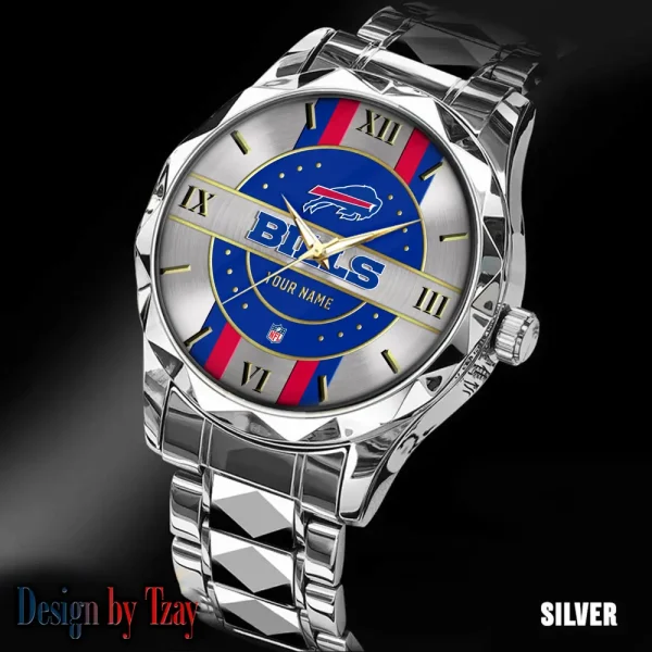 Buffalo Bills Business Watch For Men Automatic Mechanical Stainless Steel Band 2025 SPTDMW484 - Image 4