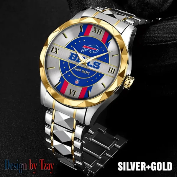 Buffalo Bills Business Watch For Men Automatic Mechanical Stainless Steel Band 2025 SPTDMW484 - Image 5