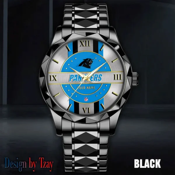 Carolina Panthers Business Watch For Men Automatic Mechanical Stainless Steel Band 2025 SPTDMW485 - Image 3