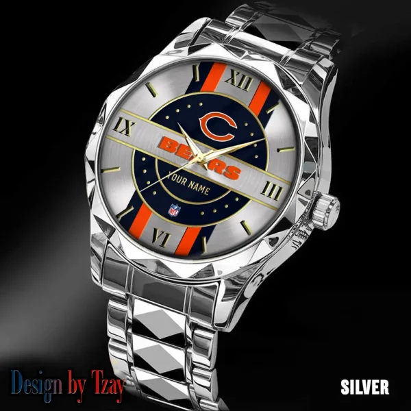 Chicago Bears Business Watch For Men Automatic Mechanical Stainless Steel Band 2025 SPTDMW486 - Image 2