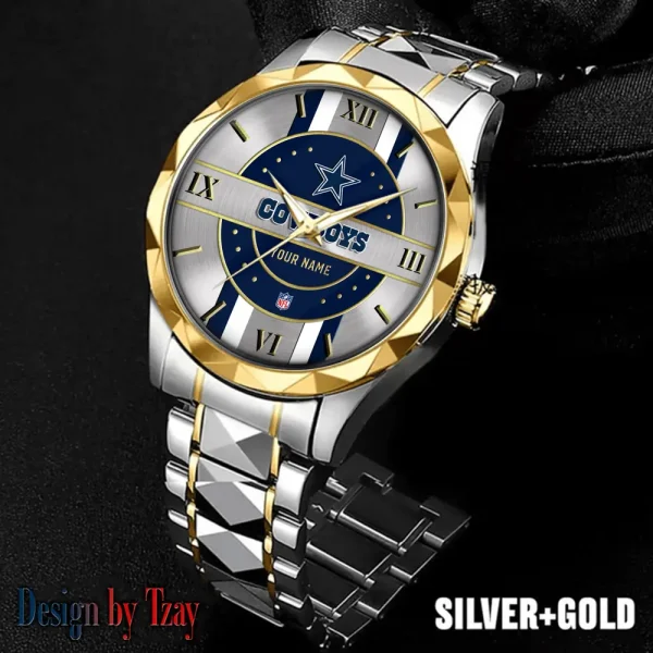 Dallas Cowboys Business Watch For Men Automatic Mechanical Stainless Steel Band 2025 SPTDMW489
