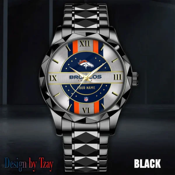 Denver Broncos Business Watch For Men Automatic Mechanical Stainless Steel Band 2025 SPTDMW490 - Image 2